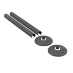 TRH Retrofit Snap-On Pipe PVC Sleeve Kit Anthracite