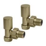TRH Royal Manual Angled Valve Set Brushed Brass