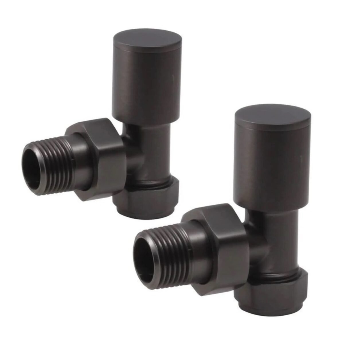 TRH Royal Manual Angled Valve Set Gunmetal Brushed - Image 1