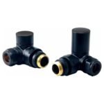 TRH Royal Manual Corner Valve Set Black