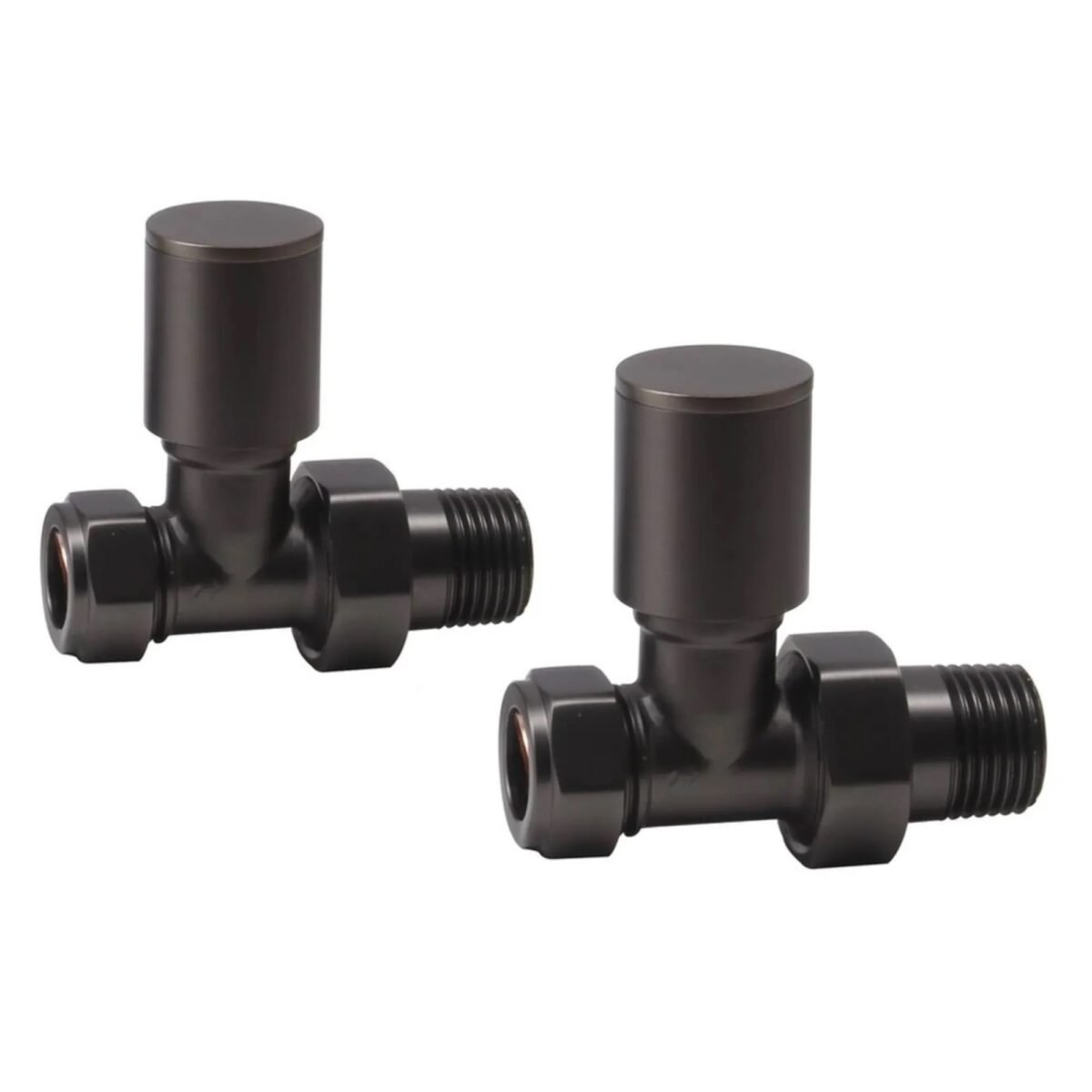 TRH Royal Manual Straight Valve Set Gunmetal Brushed - Image 1