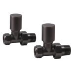 TRH Royal Manual Straight Valve Set Gunmetal Brushed