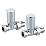 TRH Royal Manual Straight Valve Set Chrome