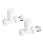 TRH Royal Manual Straight Valve Set White