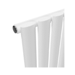 Alma Single Oval Vertical Designer Radiator 1600mm x 480mm White - Image 4