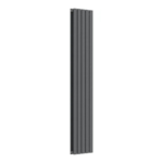 TRH Slimline Double Vertical Radiator 1800mm x 350mm Textured Anthracite - Image 3