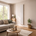 TRH Slimline Single Vertical Radiator 1800mm x 350mm Textured White