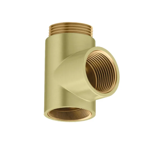 TRH T-Piece Brushed Brass