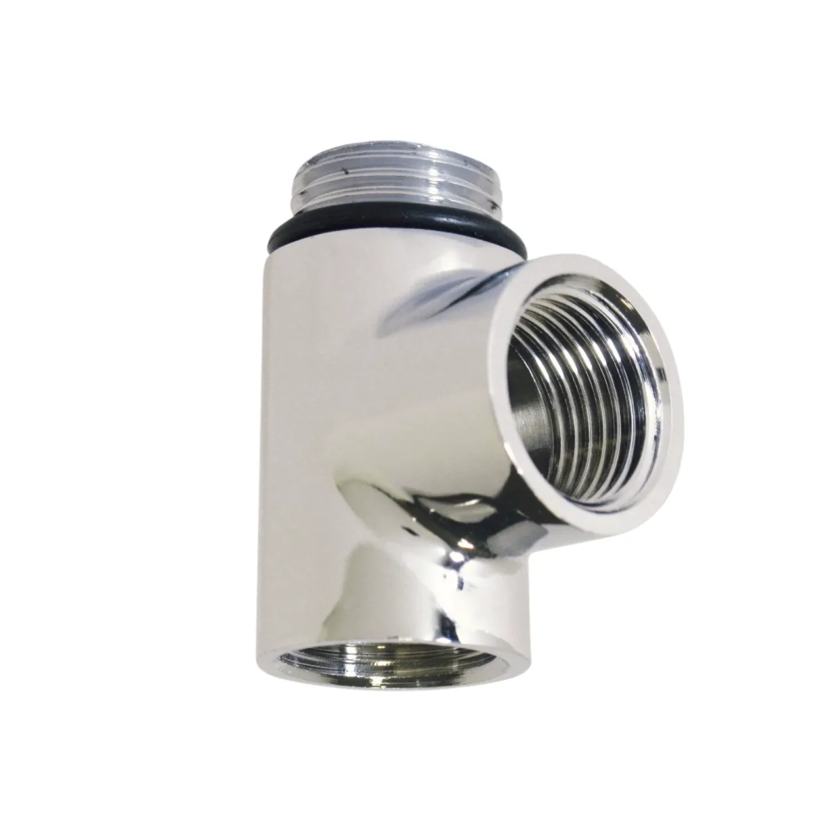 TRH T-Piece Satin Nickel - Image 1