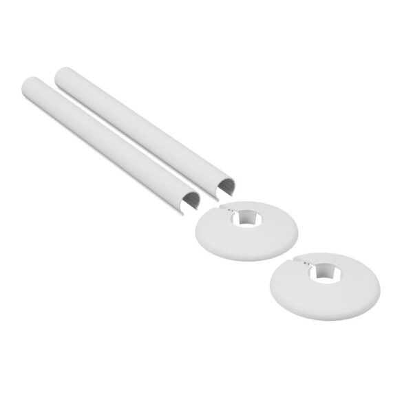 TRH Retrofit Snap-On Pipe Sleeve Kit White