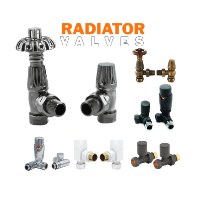 Radiator valves from The Radiator Hub including manual and thermostatic options