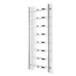 TRH Highclere Vertical Electric Radiator 1200mm x 500mm Polished Stainless Steel - Image 3
