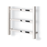TRH Highclere Vertical Electric Radiator 1200mm x 500mm Polished Stainless Steel - Image 2