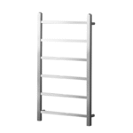 TRH Highclere Vertical Electric Radiator 800mm x 500mm Brushed Stainless Steel - Image 3