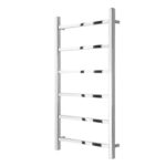 TRH Highclere Vertical Electric Radiator 800mm x 500mm Polished Stainless Steel - Image 3