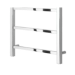 TRH Highclere Vertical Electric Radiator 800mm x 500mm Polished Stainless Steel - Image 2