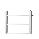 TRH Highclere Vertical Electric Radiator 1200mm x 500mm Brushed Stainless Steel - Image 2