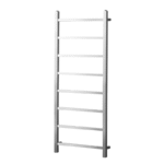 TRH Highclere Vertical Electric Radiator 1200mm x 500mm Brushed Stainless Steel - Image 3