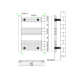 TRH Knole Electric Towel Rail 550mm x 500mm Chrome - Image 3