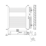 TRH Whitstable Non Thermo Towel Rail 691x600mm Chrome - Image 5