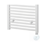 TRH Whitstable Electric Thermostatic Towel Rail 1186x450mm White - Image 2