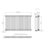 Designer Mild Steel Horizontal Radiator | The Radiator Hub