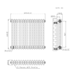 Designer Mild Steel Vertical Radiator | The Radiator Hub