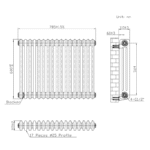 Designer Mild Steel Vertical Radiator | The Radiator Hub