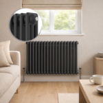 Aura 3 Column Horizontal Radiator 600mm x 830mm Anthracite