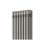 Aura 3 Column Vertical Radiator 1800mm x 290mm Raw Metal - Image 2
