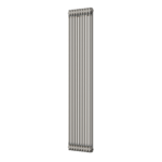 Aura 2 Column Vertical Radiator 1800mm x 425mm Raw Metal - Image 4