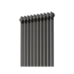 Aura 2 Column Vertical Radiator 1800mm x 470mm Raw Metal - Image 2