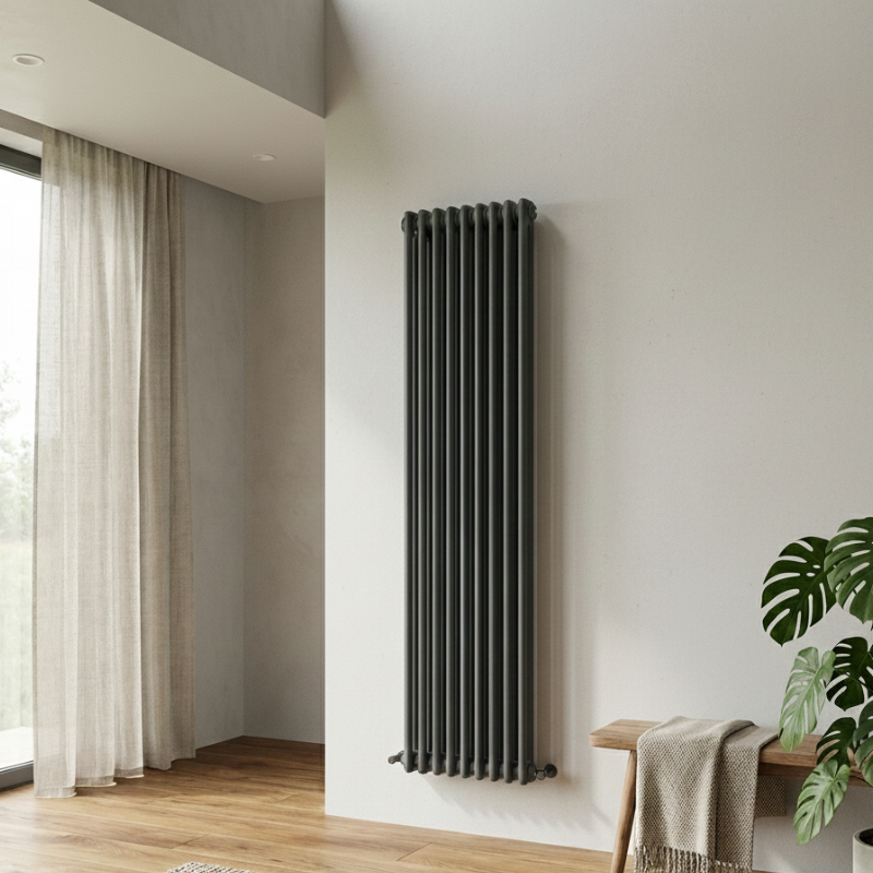 Aura-2-Column-Vertical-Radiator-1800mm-x-470mm-Anthracite Aura-2-Column-Vertical-Radiator-1800mm-x-470mm-Anthracite