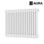 Aura 2 Column Horizontal Radiator 600mm x 830mm White - Image 3