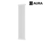 Aura 2 Column Vertical Radiator 1800mm x 425mm White - Image 5