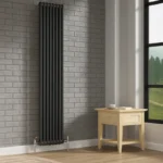 Aura 3 Column Vertical Radiator 1800mm x 290mm Anthracite - Image 2