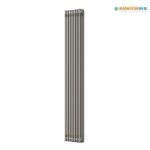 Aura 3 Column Vertical Radiator 1800mm x 335mm Raw Metal