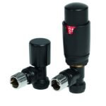 TRH Contemporary Angled TRV Set Black