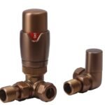 TRH Contemporary Corner TRV Set Brushed Bronze