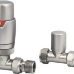 TRH Contemporary Straight TRV Set Satin Nickel