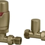 TRH Contemporary Straight TRV Set Brushed Brass