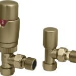 TRH Contemporary Angled TRV Set Brushed Brass