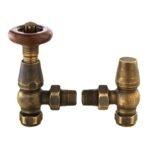 TRH Kensington Traditional Angled TRV Set Antique Brass