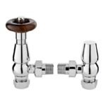 TRH Kensington Traditional Angled TRV Set Chrome
