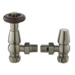 TRH Kensington Traditional Angled TRV Set Brushed Nickel