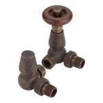TRH Kensington Traditional Corner TRV Set Antique Brass