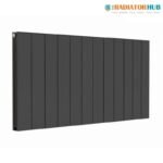 TRH Sheringham Double Horizontal Radiator 600mm x 1224mm Anthracite