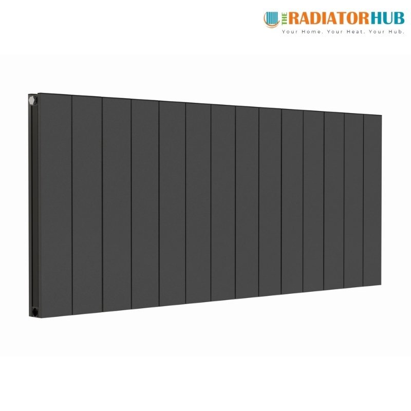 TRH-Sheringham-Double-Horizontal-Radiator-600mm-x-1432mm-Anthracite.jpg TRH Sheringham Double Horizontal Radiator 600mm x 1432mm Anthracite - Image 1