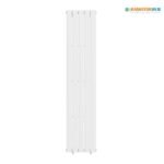 Luna Single Flat Vertical Designer Radiator 1600mm x 376mm White