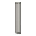 Aura 2 Column Vertical Radiator 1800mm x 425mm Raw Metal - Image 4